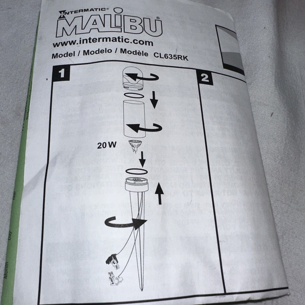 2 Intermatic CL635RK Malibu Low Voltage Metal Cap 20W Bollard Light Copper NOS - Picture 4 of 16